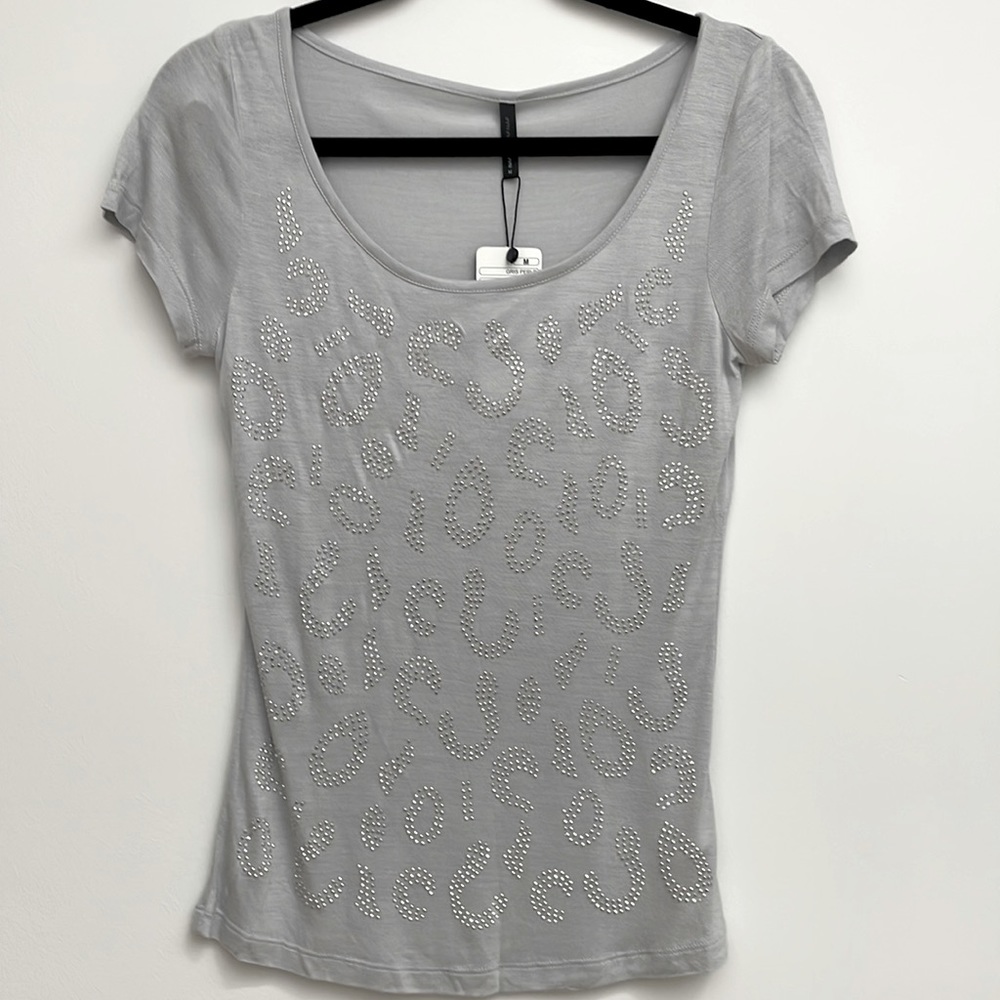 Nafnaf top with studded detail